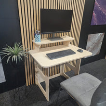 Load image into Gallery viewer, Compact Study Desk W/ Top Shelf