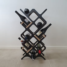 Load image into Gallery viewer, Sculptural 12 Bottle Wine Rack