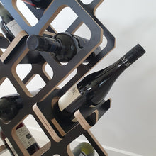 Load image into Gallery viewer, Sculptural 12 Bottle Wine Rack
